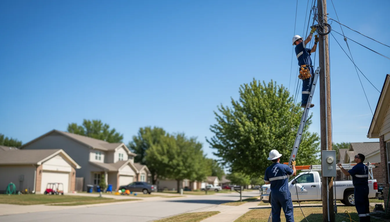 Residential electrician providing installation services in Seaford, DE